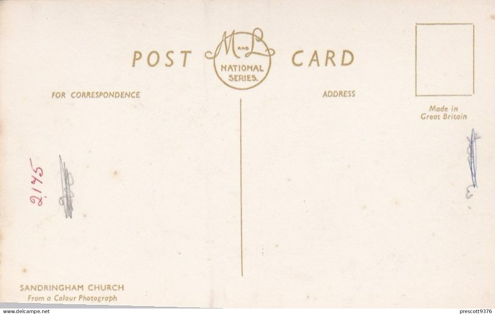 Sandringham Church - Norfolk - Unused Saucy Postcard - National Series -N1 - Norwich