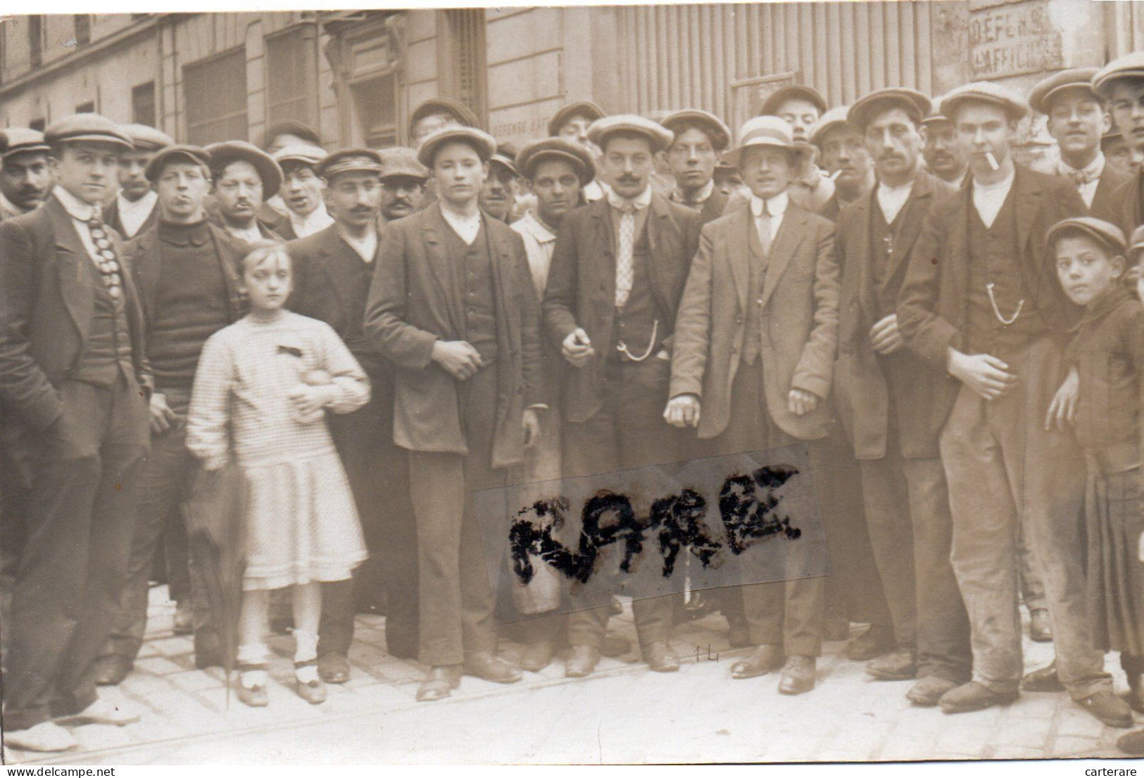 CARTE PHOTO,79,DEUX SEVRES,NIORT,RUE VICTOR HUGO,1918,FIN DE LA GUERRE,RARE - Niort