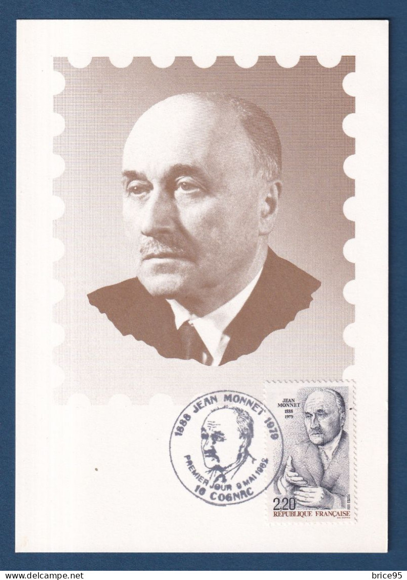 France - FDC - Premier Jour - Carte Maximum - Jean Monnet - 1979 - 1970-1979