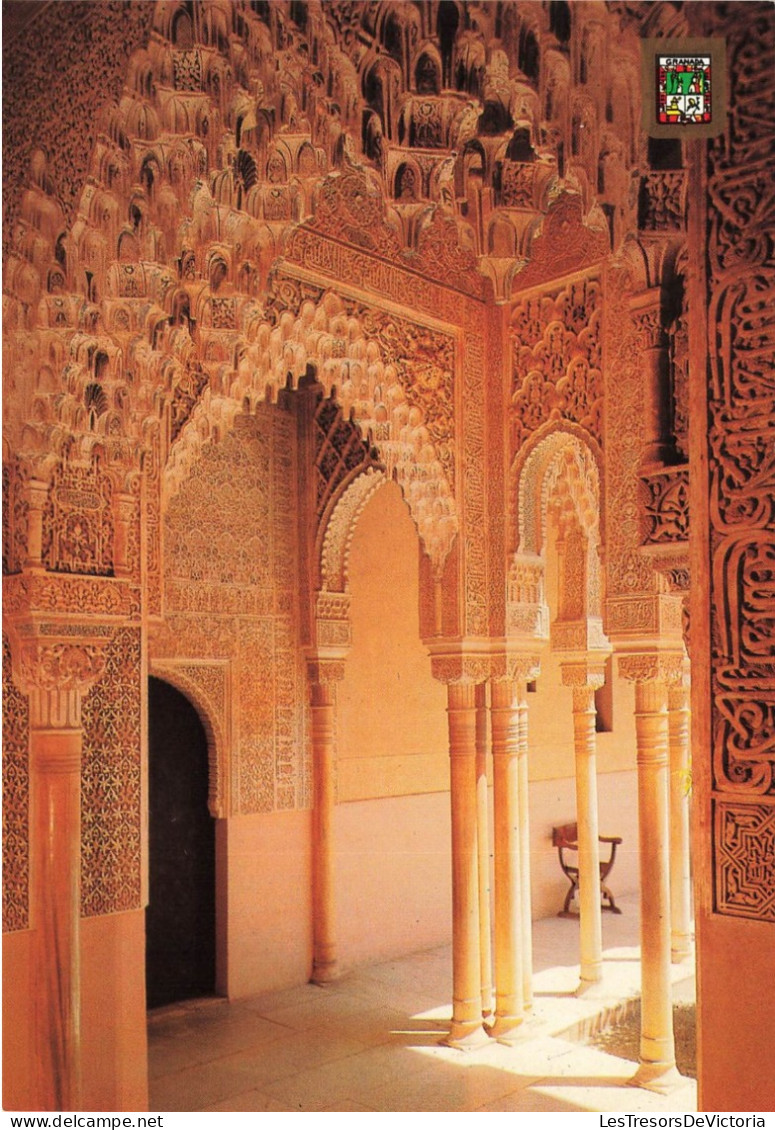 ESPAGNE - Granada - Alhambra - Cour Des Lions - Beau Recoin - Vue De L'intérieure - Carte Postale - Granada