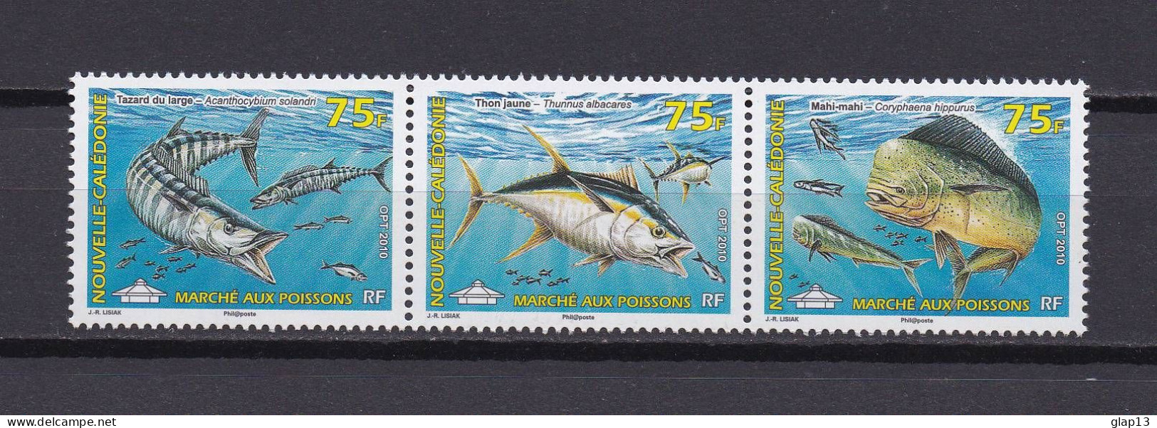 NOUVELLE-CALEDONIE 2010 TIMBRE N°1096/98 NEUF** POISSONS - Unused Stamps