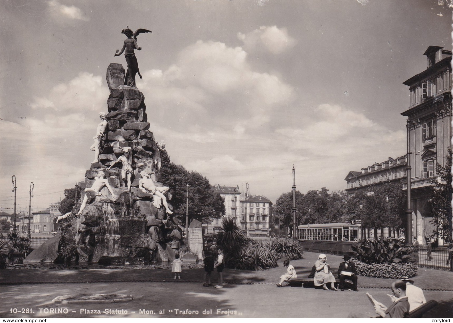 Torino Piazza Statuto Mon. Traforo Del Freius ( Tram ) - Sonstige & Ohne Zuordnung