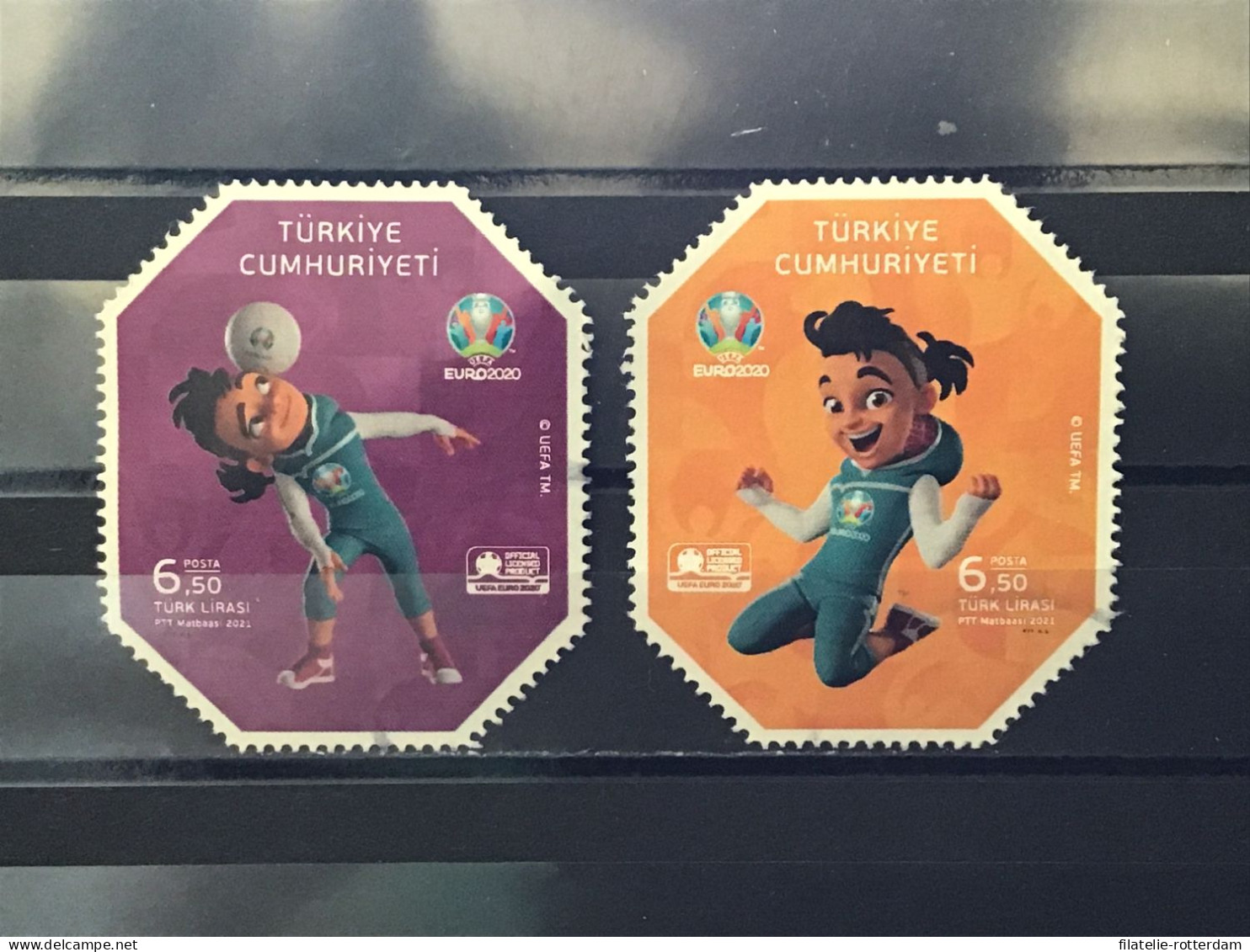 Turkey / Turkije - Complete Set UEFA Euro'20 2021 - Used Stamps