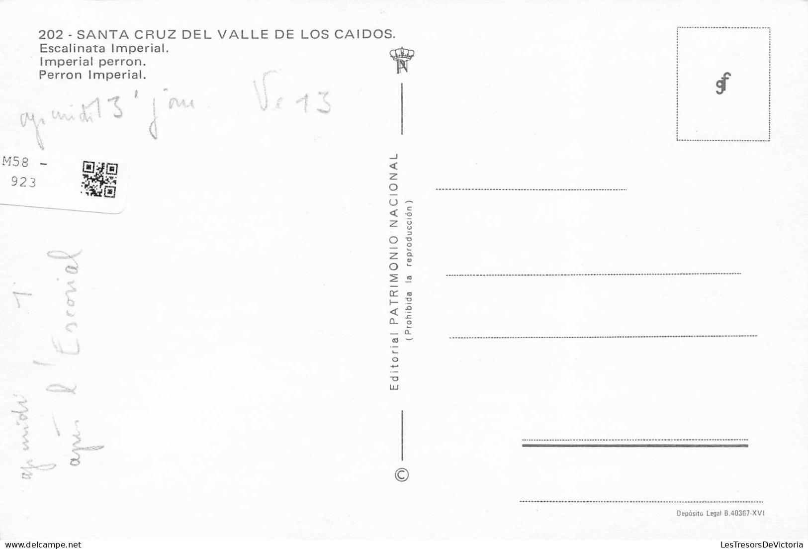 ESPAGNE - Santa Cruz Del Valle De Los Caidos - Imperial Perron - Vue Générale - Carte Postale - Madrid