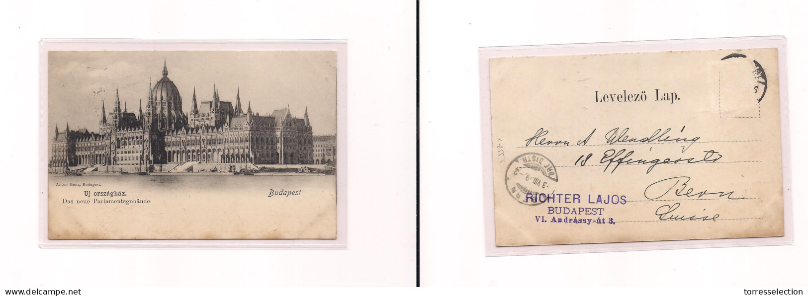 HUNGARY. Postcard -. 1899 Budapest Ppc. Easy Deal. XSALE. - Other & Unclassified