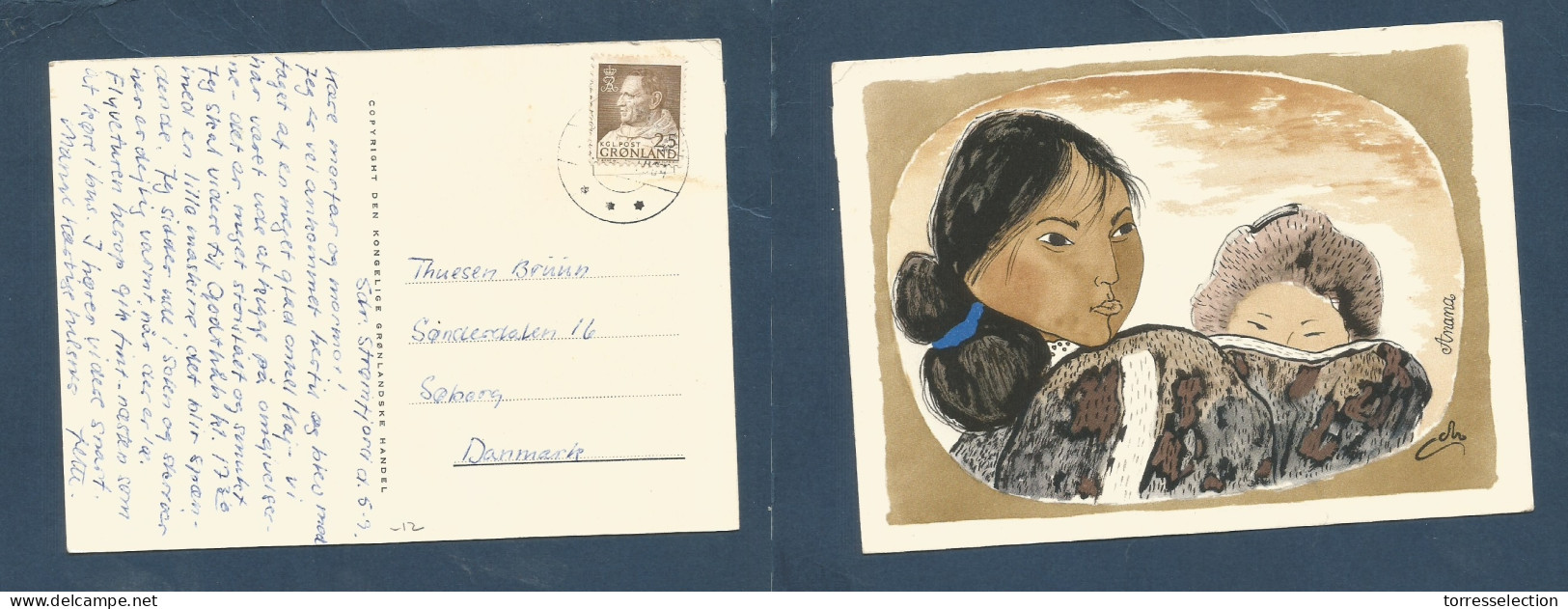 GREENLAND. 1984 (5 Sept) Sar Stromfjord. Fkd Autist Illustrated Card. Fine. XSALE. - Autres & Non Classés