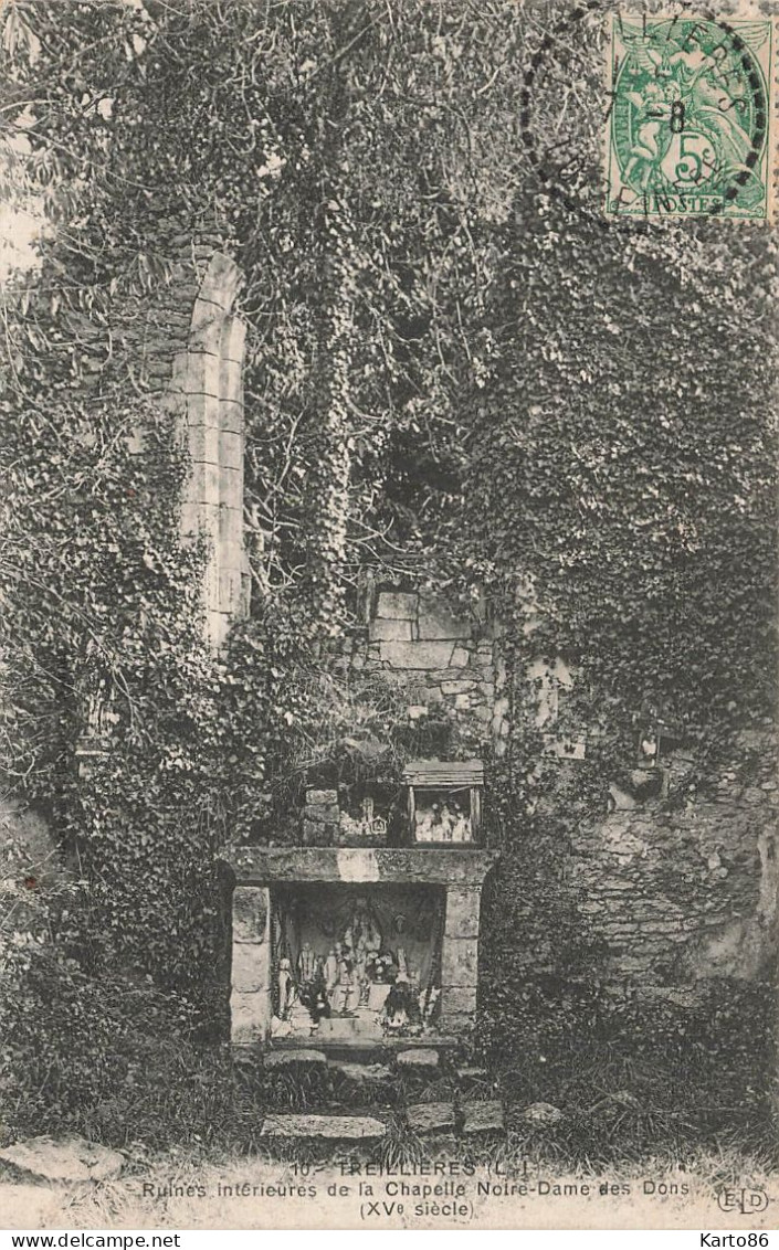 Treillières * Les Ruines Intérieures De La Chapelle Notre Dame Des Dons - Autres & Non Classés