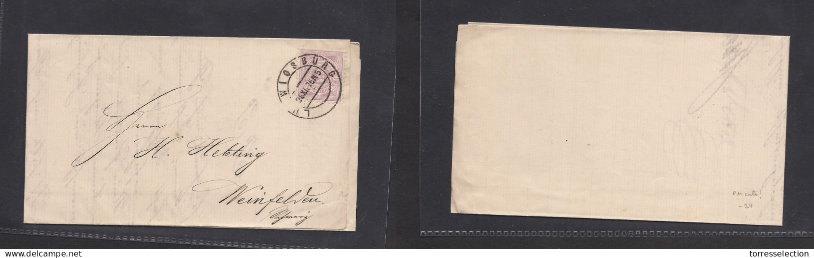 GERMAN STATES-WURTTEMBERG. 1876 (28 Nov) Ludwigsburg - Weinfelden, Switzerland. Unsealed Printed Prices List Fkd 5 Pf Pe - Sonstige & Ohne Zuordnung
