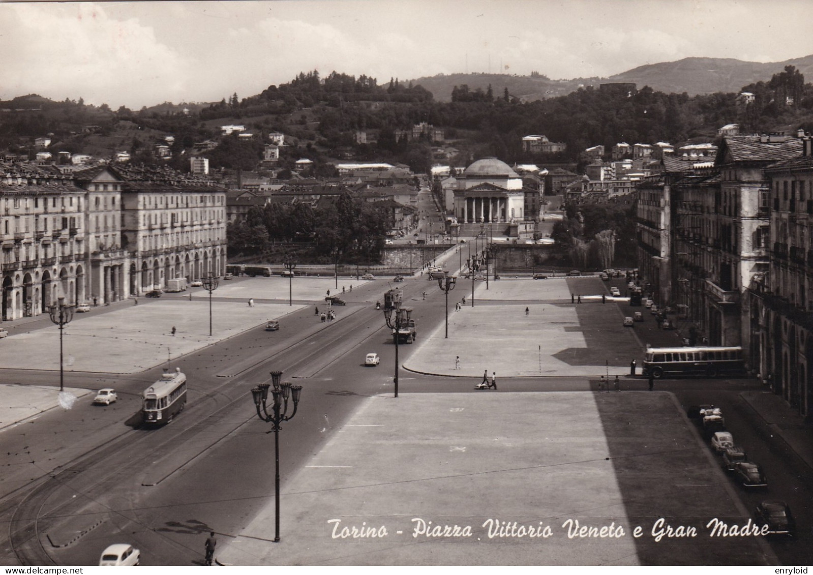 Torino Piazza Vittorio Veneto E Gran Madre  ( Tram ) - Autres & Non Classés