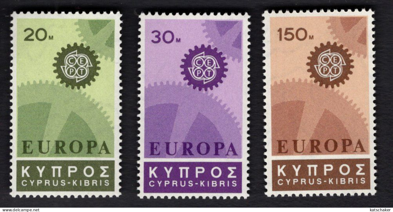 2024597135 1967 SCOTT 297 299 (XX) POSTFRIS MINT NEVER HINGED - EUROPA ISSUE - Unused Stamps