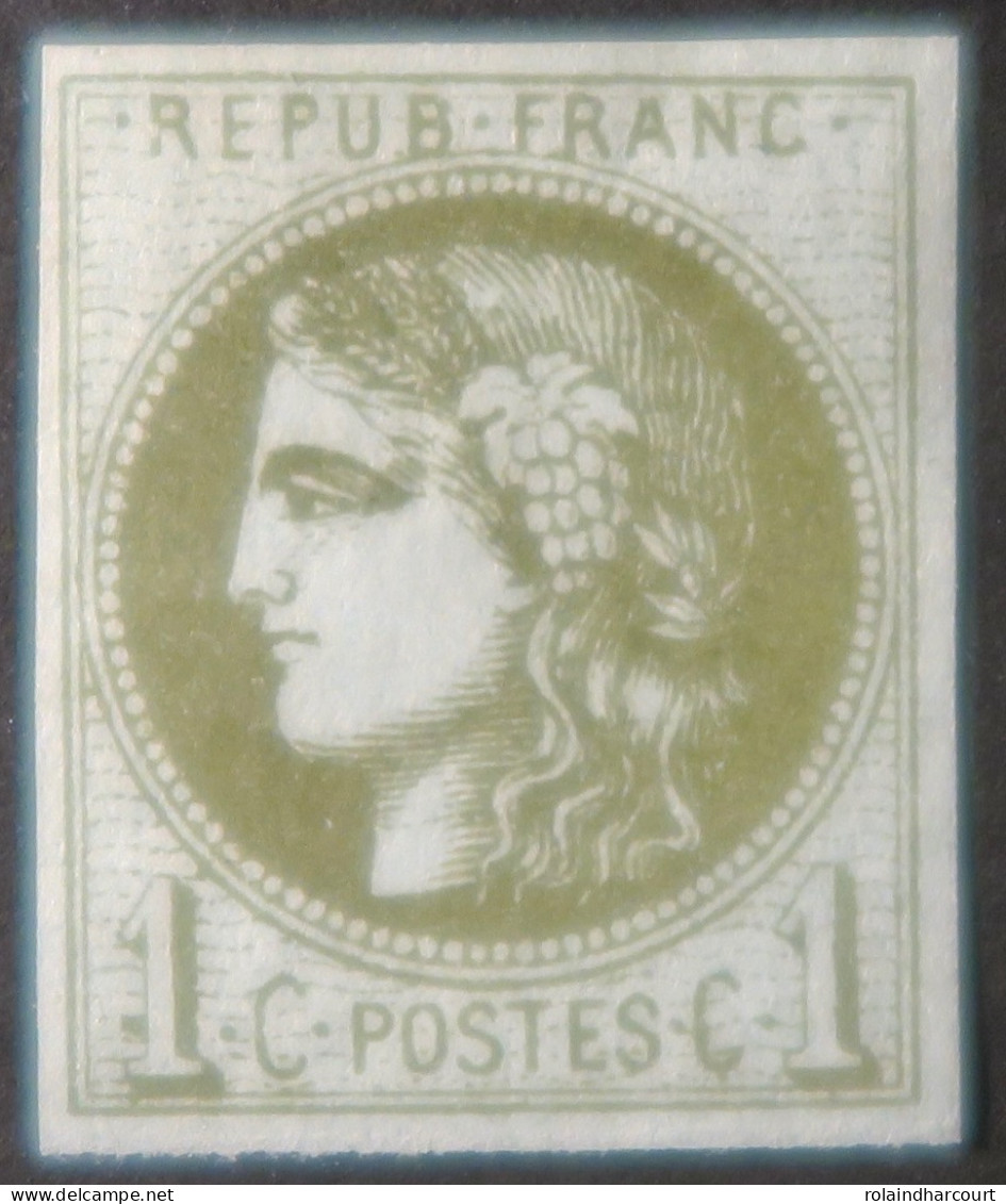 X1153 - CERES / EMISSION DE BORDEAUX N°39A NEUF* - Cote (2024) : 275,00 € - 1870 Bordeaux Printing