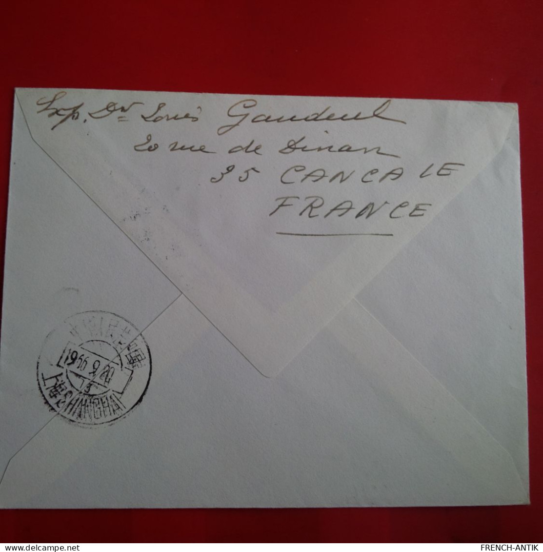 LETTRE PARIS SHANGHAI PREMIER LIAISION PARIS PAR AVION BOEING - Lettres & Documents