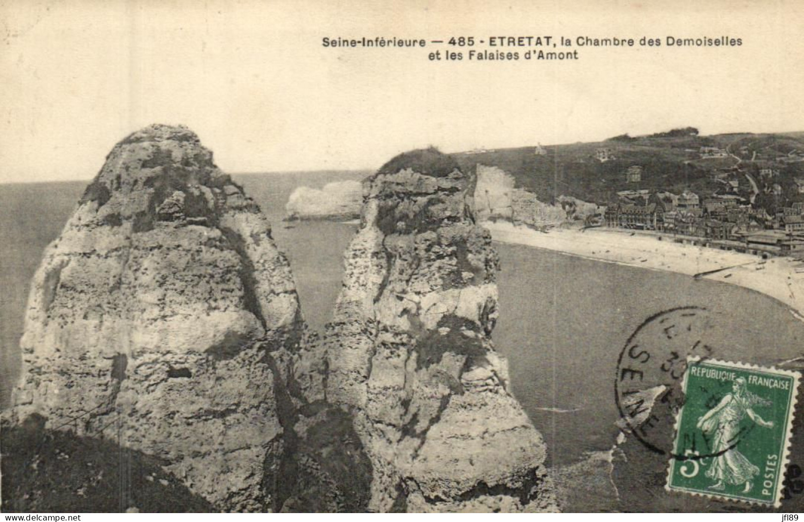 France > [76] Seine Maritime > Etretat - La Chambre Des Demoiselles Et Les Falaises D'Amont - 7887 - Etretat