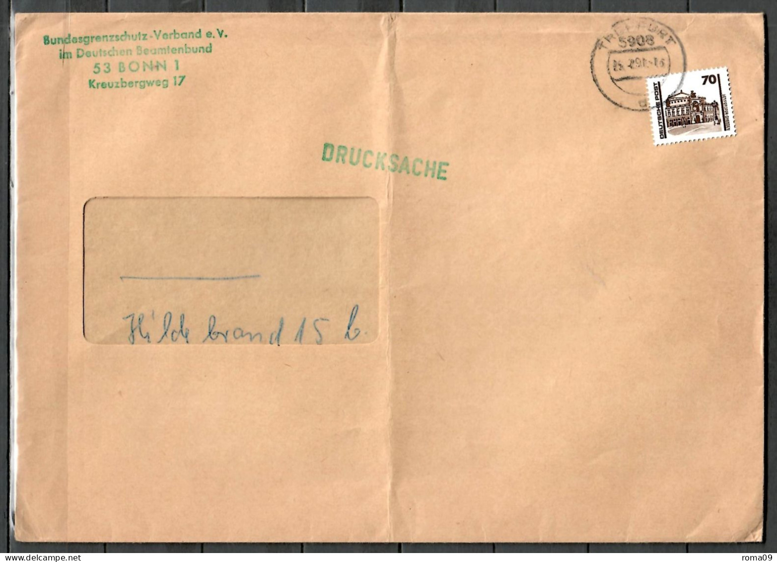 DDR MiNr. 3348; Semper Oper, Auf Portoger. Drucksache Von Treffurt; C-357 - Storia Postale