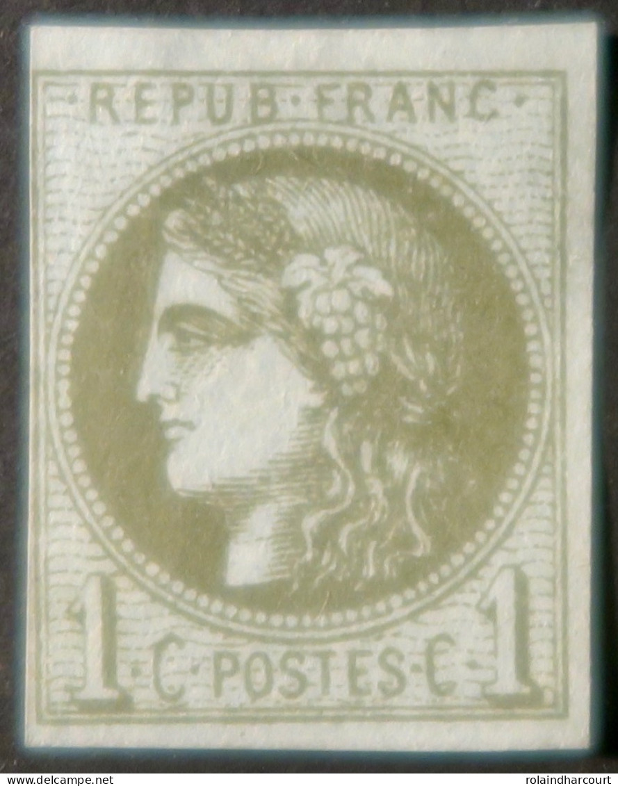 X1154 - CERES / EMISSION DE BORDEAUX N°39C NEUF(*) - Cote (2024) : 100,00 € - 1870 Bordeaux Printing