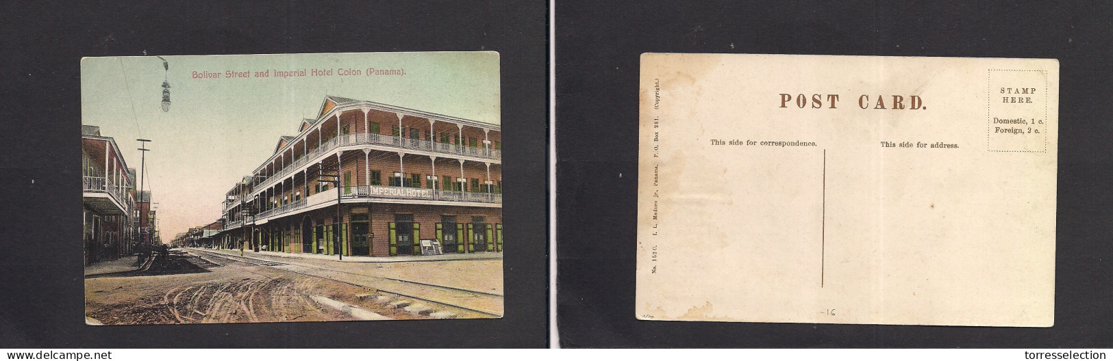 PANAMA. C. 1910s. Uncirculated Early Color Imperial Hotel Ppc. XSALE. - Panama