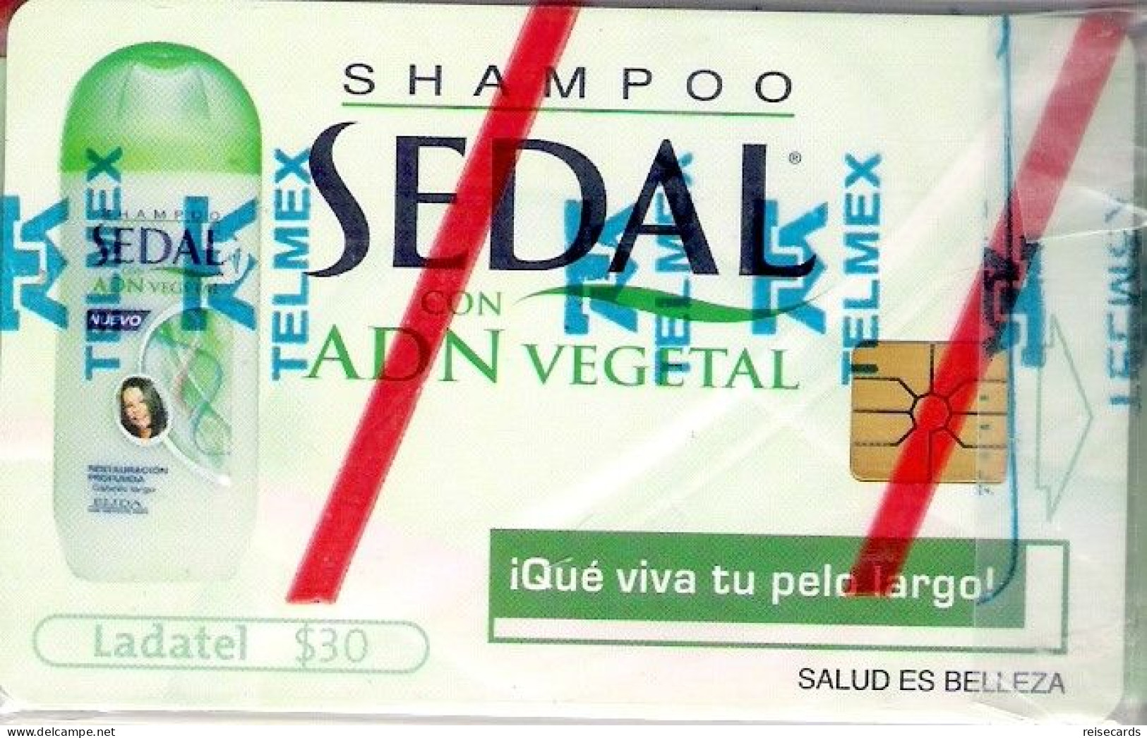 Mexico: Telmex/lLadatel - 2001 Sedal Shampoo. Mint - Mexiko