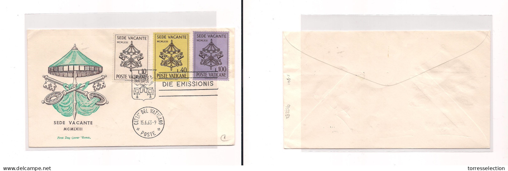 VATICAN. Cover -  1963 Fdc Illustr Env. Easy Deal. XSALE. - Other & Unclassified