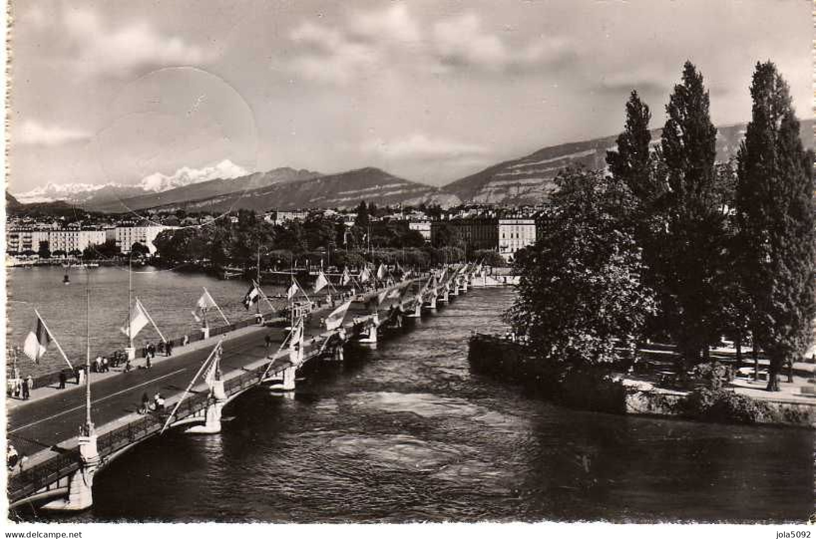 SUISSE - GENEVE - Ile J.J. Rousseau Et Le Pont Du Mont-Blanc - Sonstige & Ohne Zuordnung