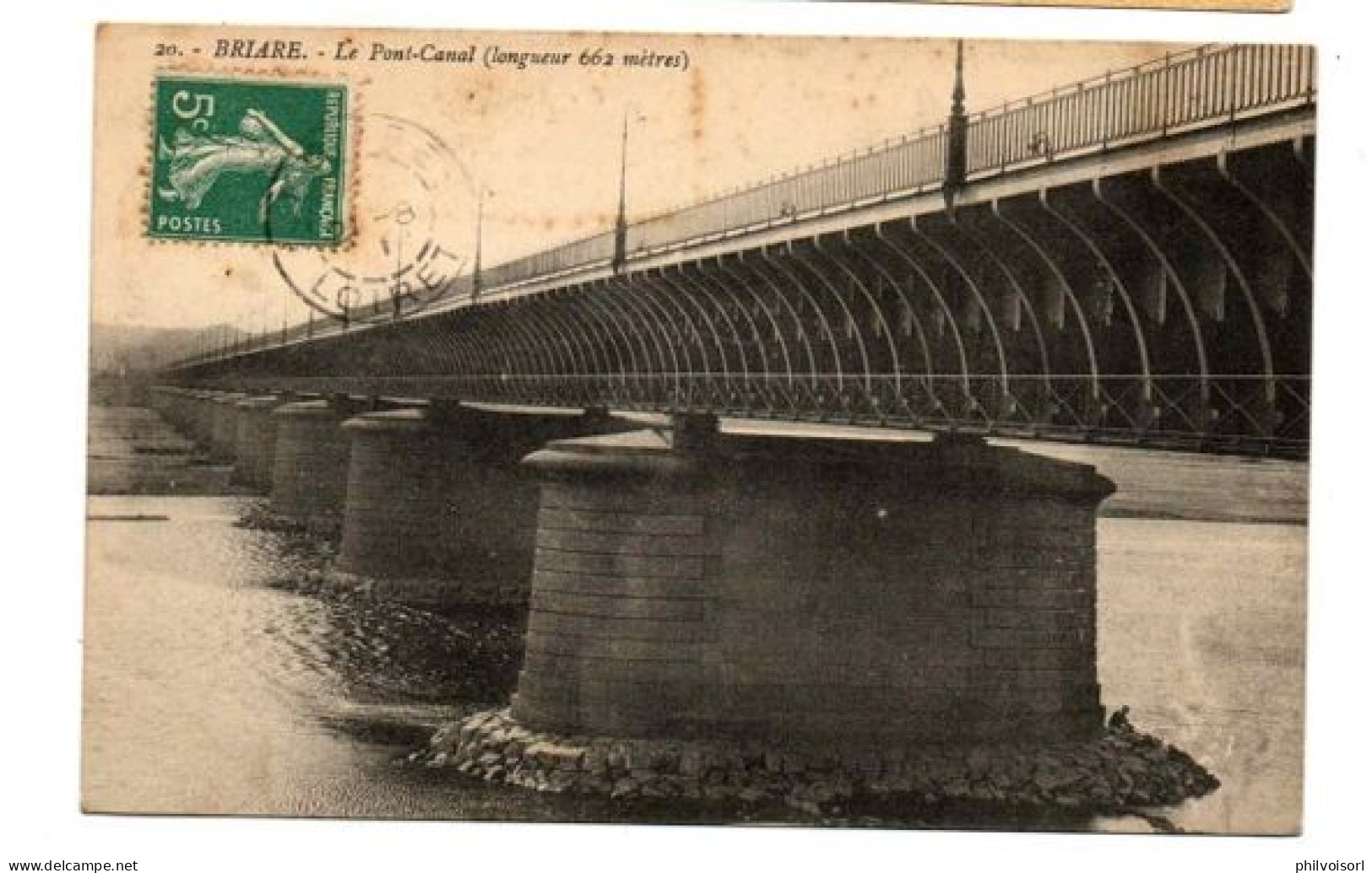 BRIARE LE PONT CANAL VUE DE DESSOUS - Briare