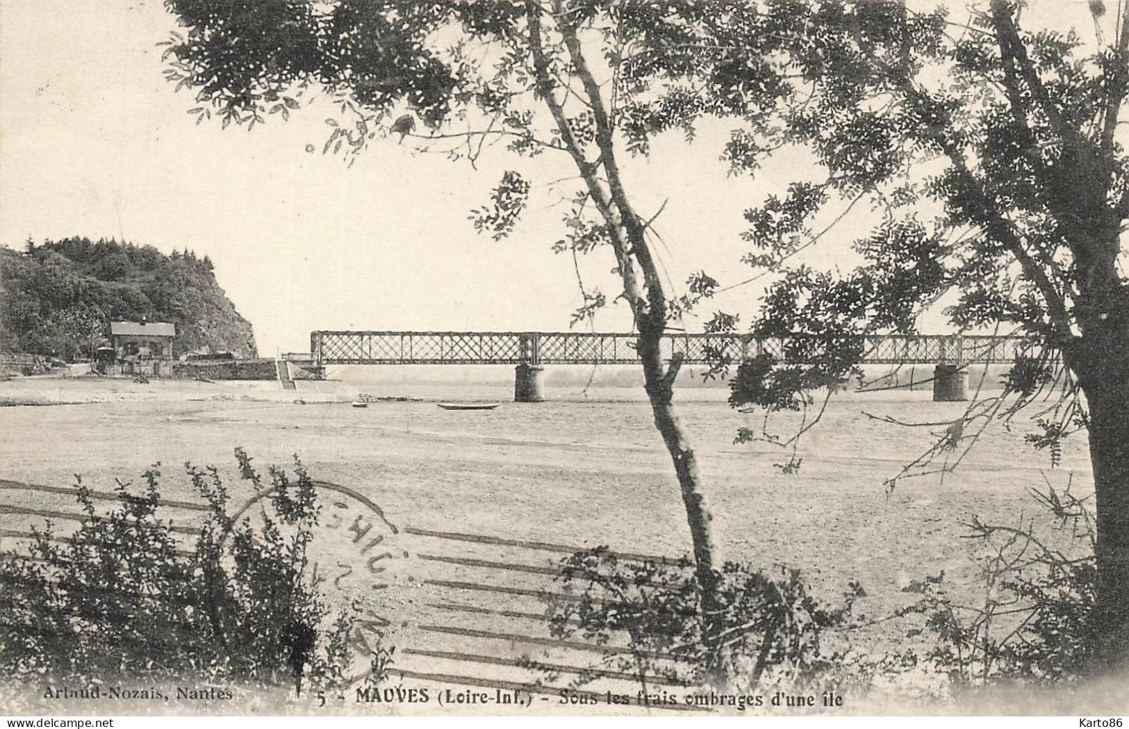 Mauves Sur Loire * Pont * Sous Les Frais Ombrages D'une île - Mauves-sur-Loire