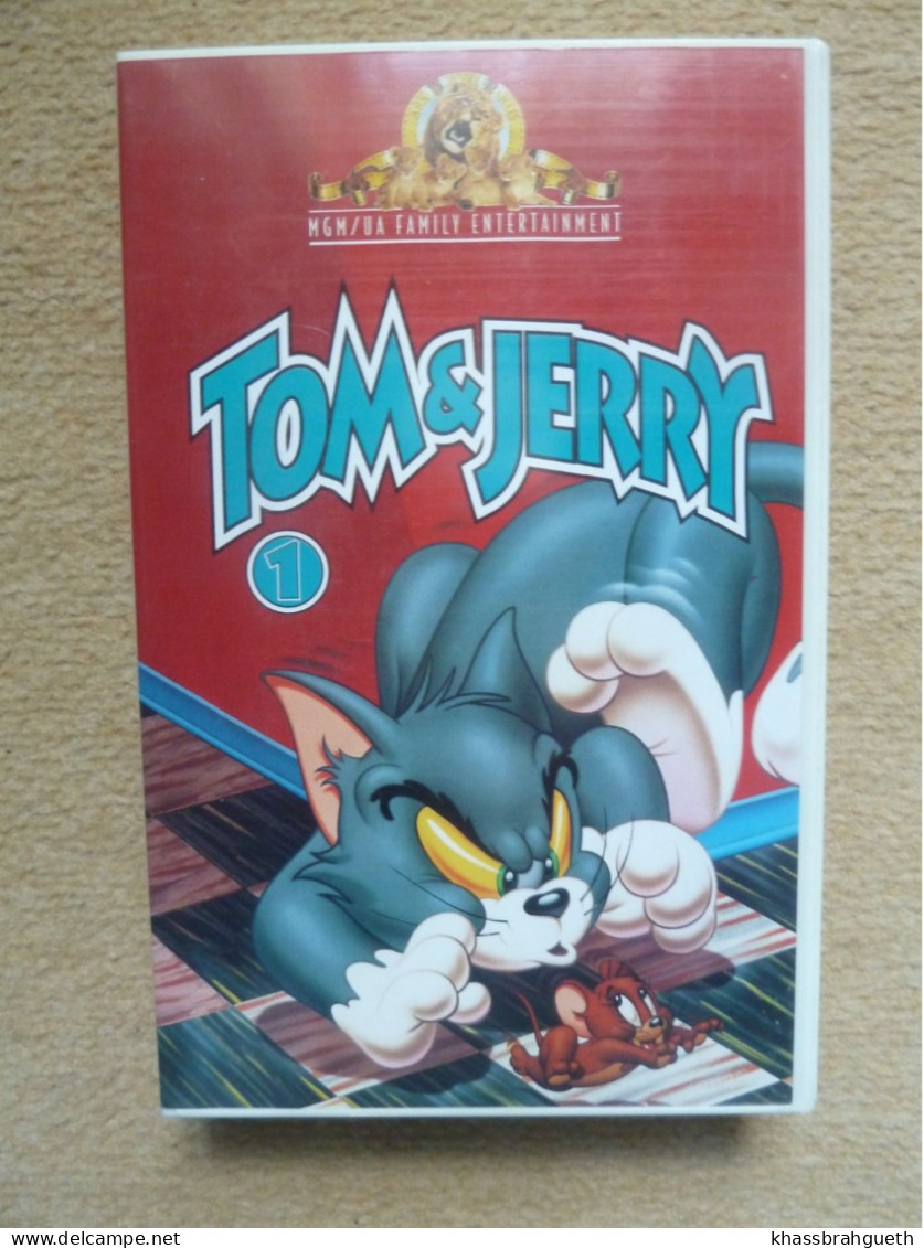 TOM & JERRY 1 (CASSETTE VHS) - MGM HOME VIDEO 1992 - Cartoons