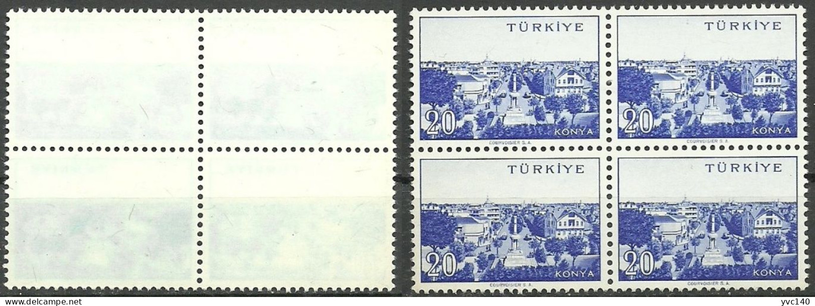 Turkey; 1958 Cities "Konya", Abklatsch Print MNH** - Neufs