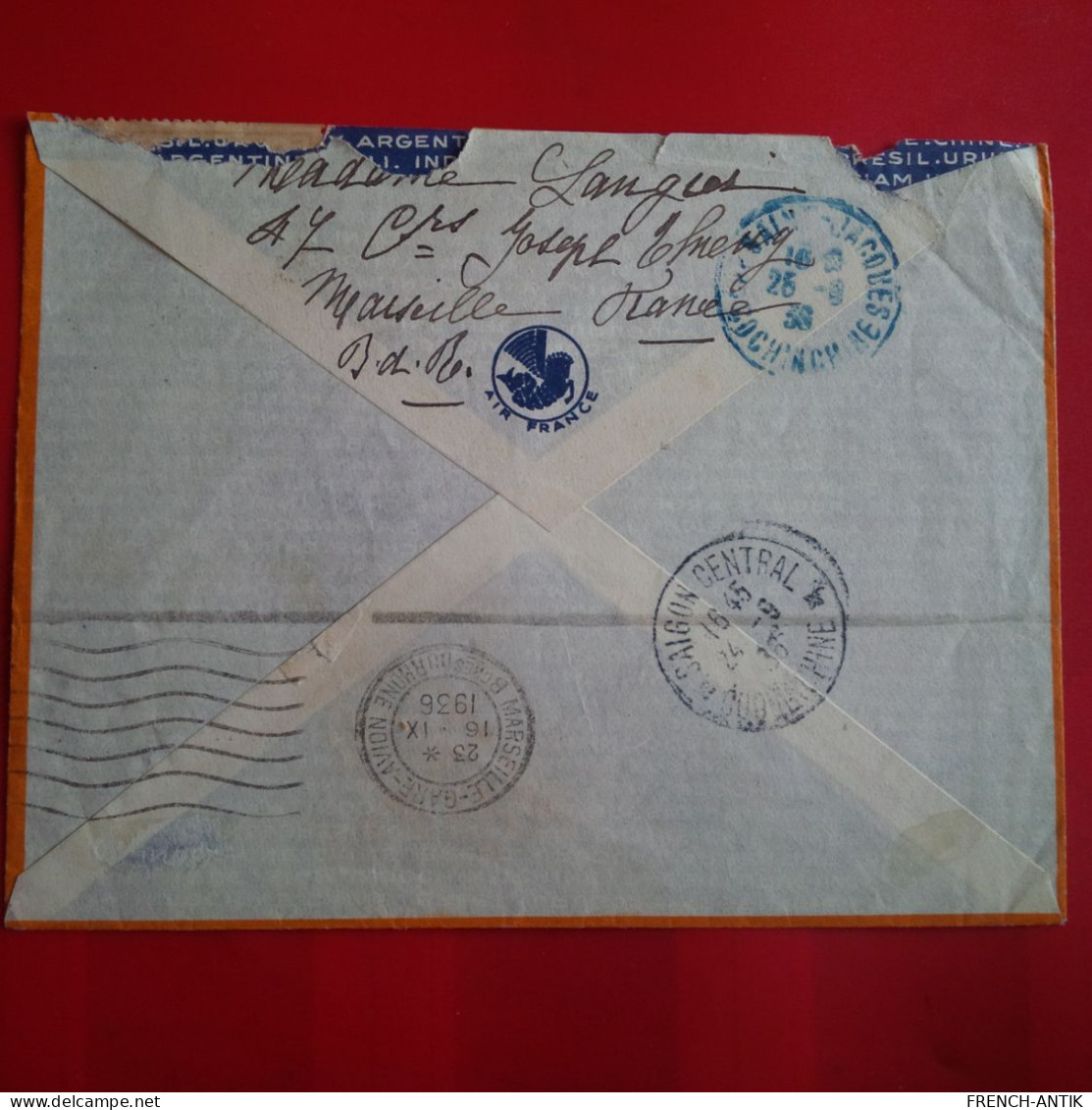 LETTRE MARSEILLE POUR CAP SAINT JACQUES REGIMENT D ARTILLERIE COLONIALE - Covers & Documents