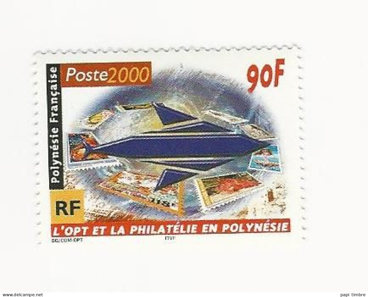 Polynésie-2000-L'Office Des Postes Et Télécommunications Et La Philatélie - N° 613 ** - Unused Stamps