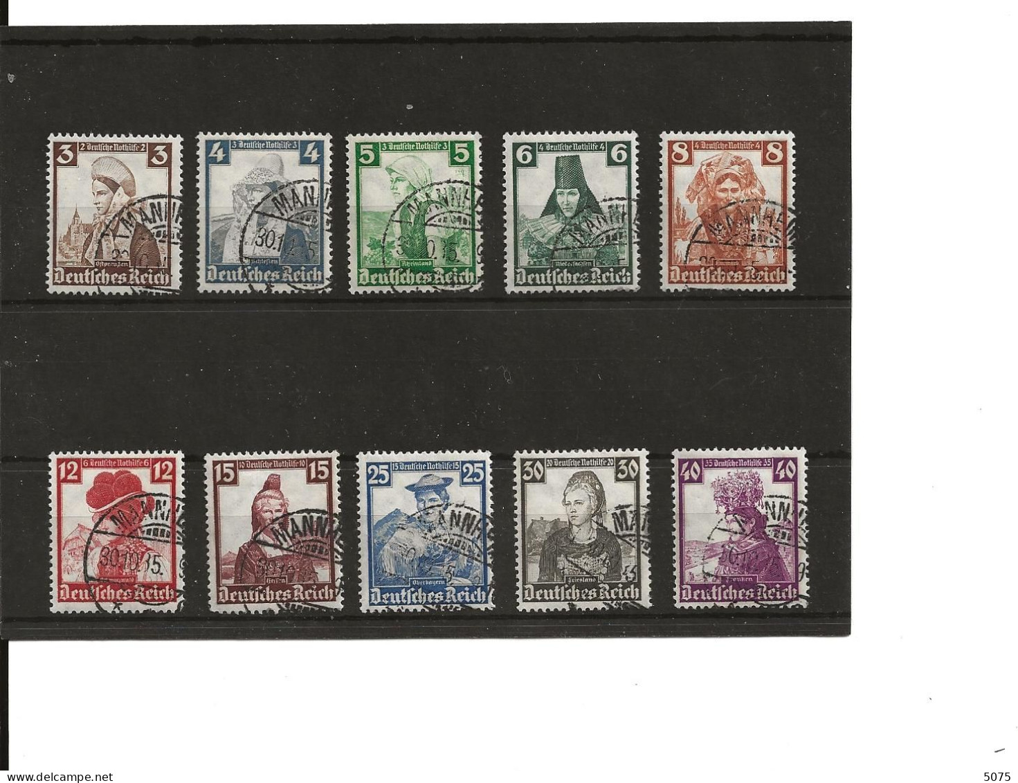 1935  Yv 547-556 Obl - Used Stamps