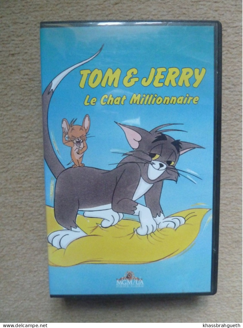 TOM & JERRY . LE CHAT MILLIONNAIRE (CASSETTE VHS) - MGM HOME VIDEO 1991 - Cartoni Animati