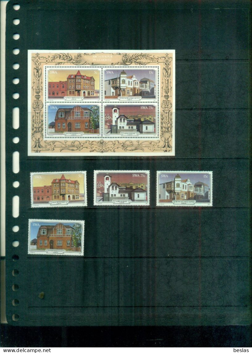 AFRIQUE DU SUD-OUEST BATIMENTS HISTORIQUES DE LUDERITZ 4  VAL+ BF NEUFS A PARTIR DE 0.75 EUROS - South West Africa (1923-1990)