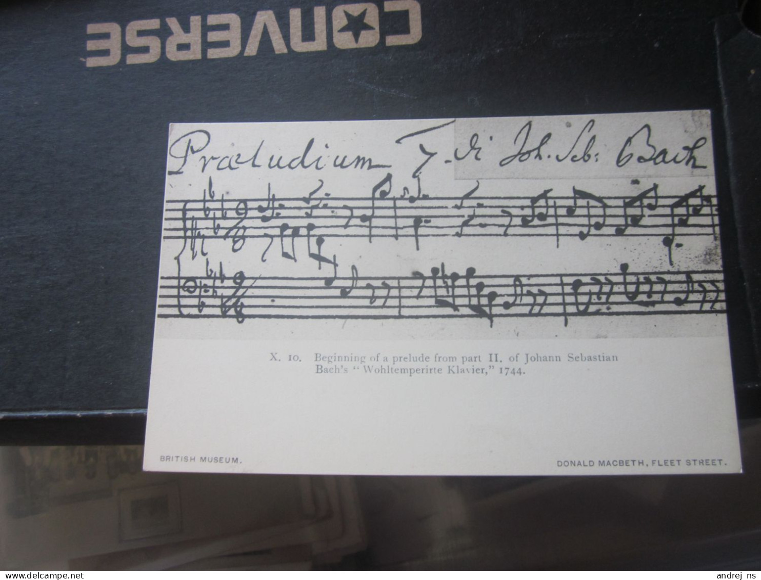 Beginning Of A Prelude From Part II Of Johann Sebastian Bach S 1744 Note Postcards - Music And Musicians