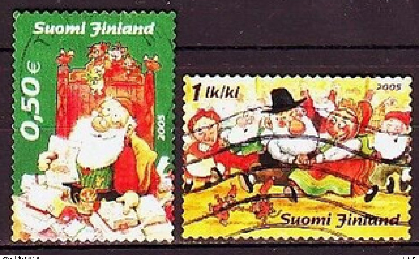 2005. Finland. Christmas. Used. Mi. Nr. 1769-70 - Used Stamps