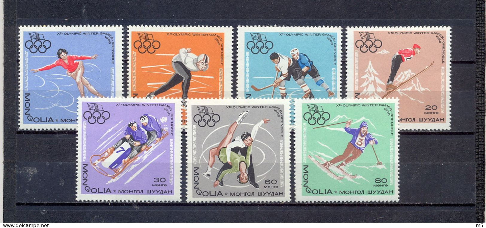 MONGOLIA - MNH - OLYMPIC GAMES GRENOBLE 1968. -  MI.NO.472/8 - CV = 3,4 € - Hiver 1968: Grenoble