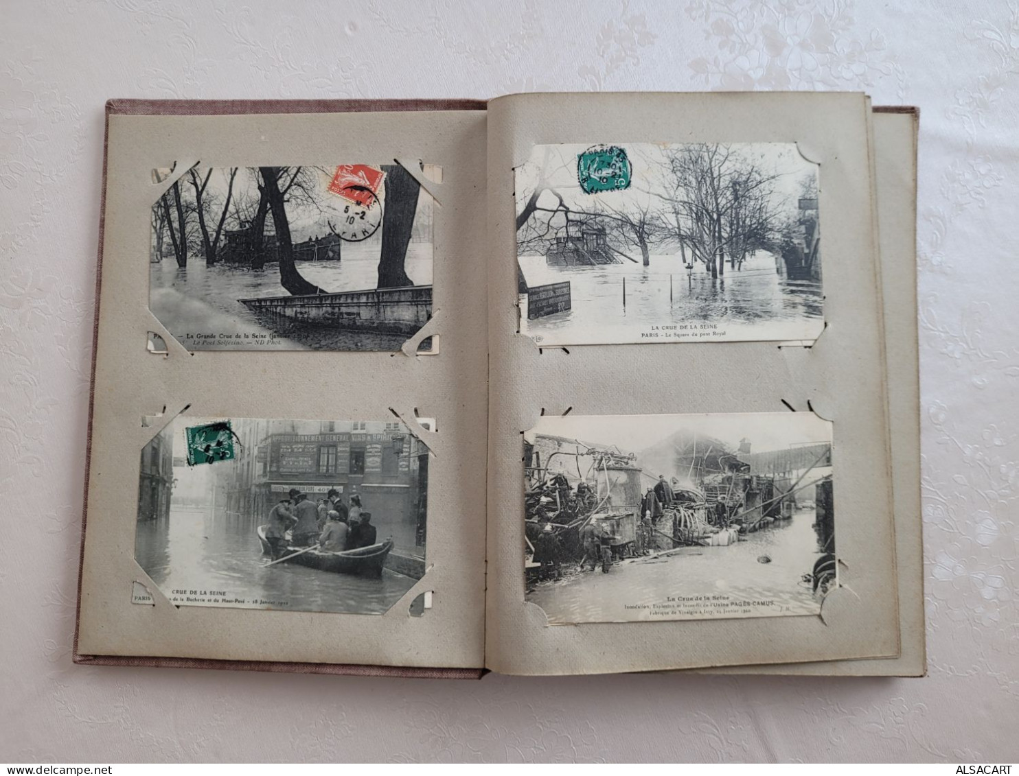 Album Avec Environs 95 Cartes Sur L'innondation , Paris Et Banlieue , Dont Cartes Photos , Animées - Konvolute, Lots, Sammlungen