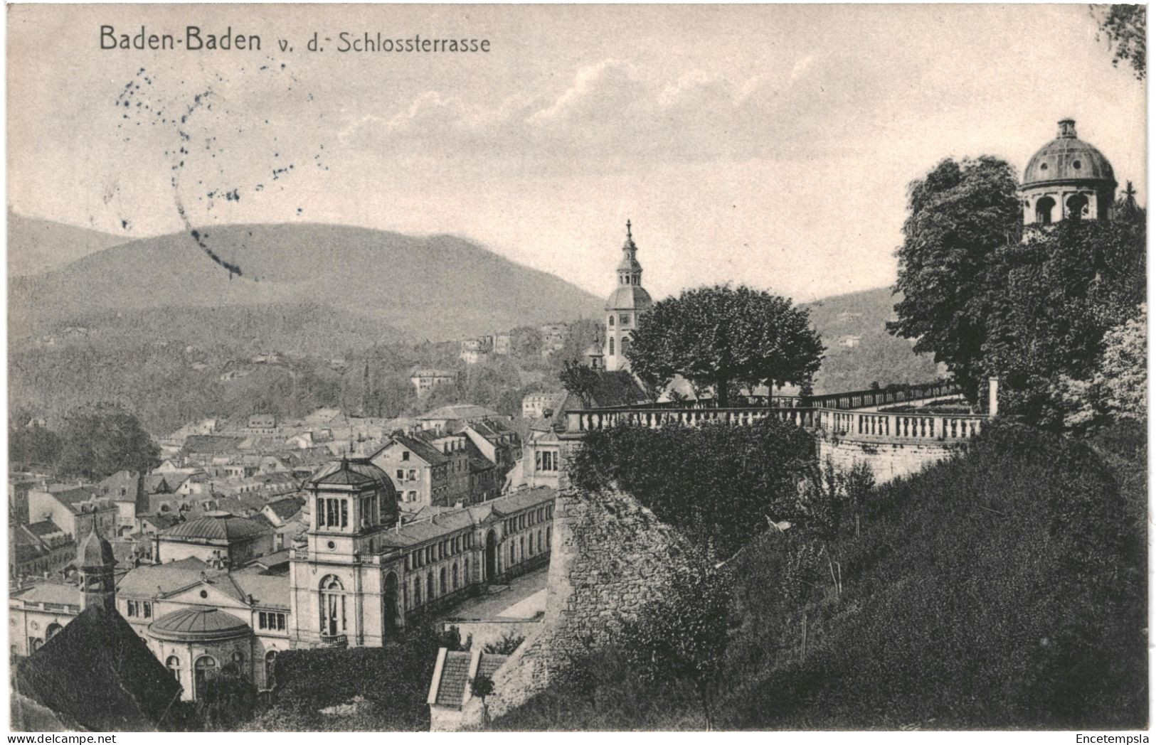 CPA Carte Postale Germany Baden Baden V. D. Schlossterrasse  1910 VM80494 - Baden-Baden