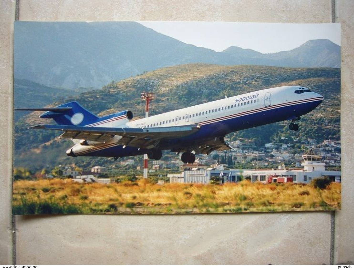 Avion / Airplane / SOBELAIR / Boeing 727 / PHOTO : SIZE / 19,5X34cm - Otros & Sin Clasificación