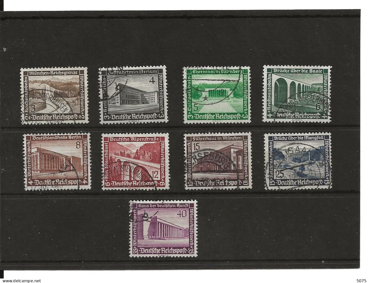 1936  Yv 582-590 Obl - Used Stamps