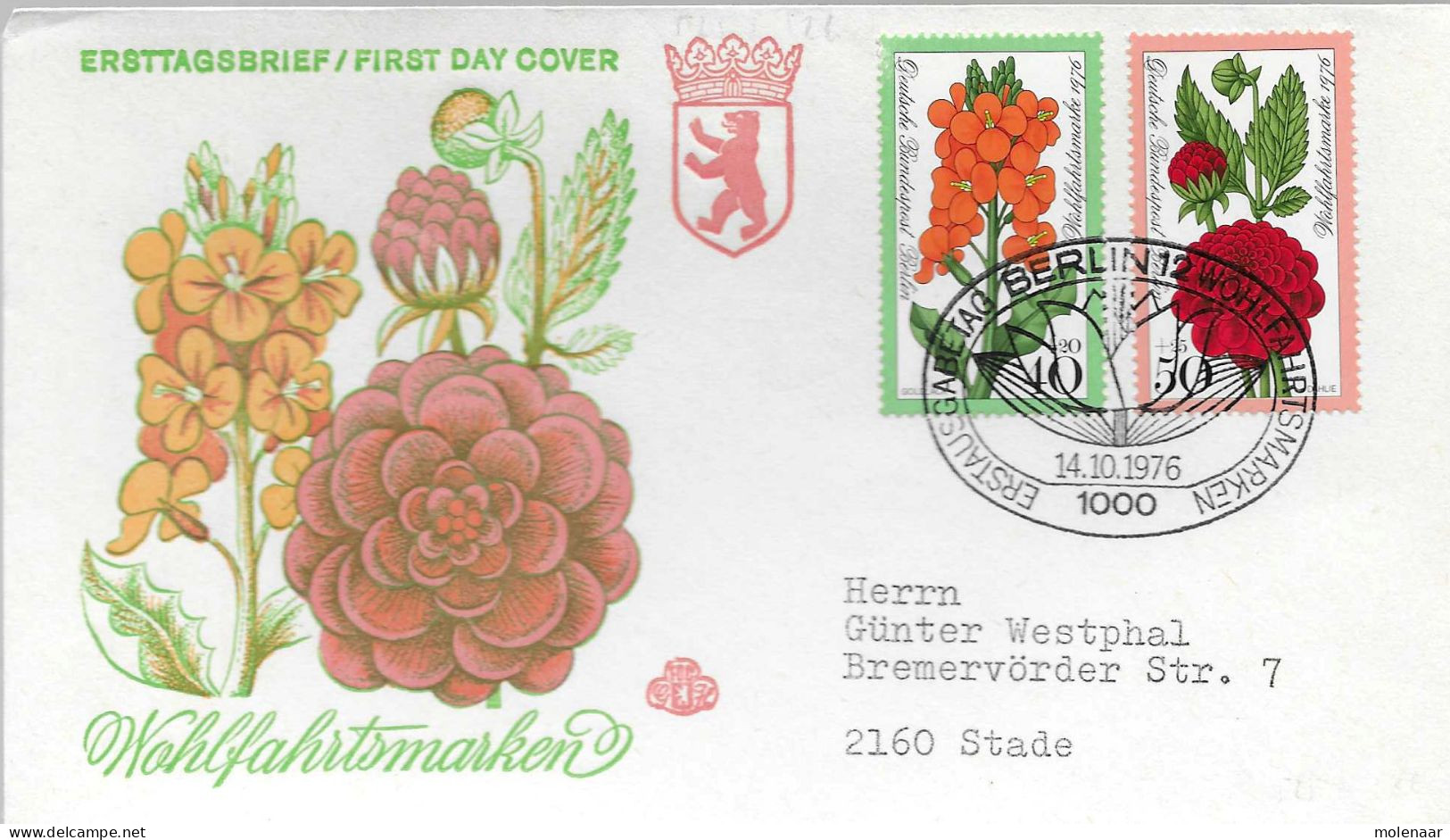 Postzegels > Europa > Duitsland > Berlijn > 1970-1979  > Brief Met No. 525 En 526 (17236) - Cartas & Documentos