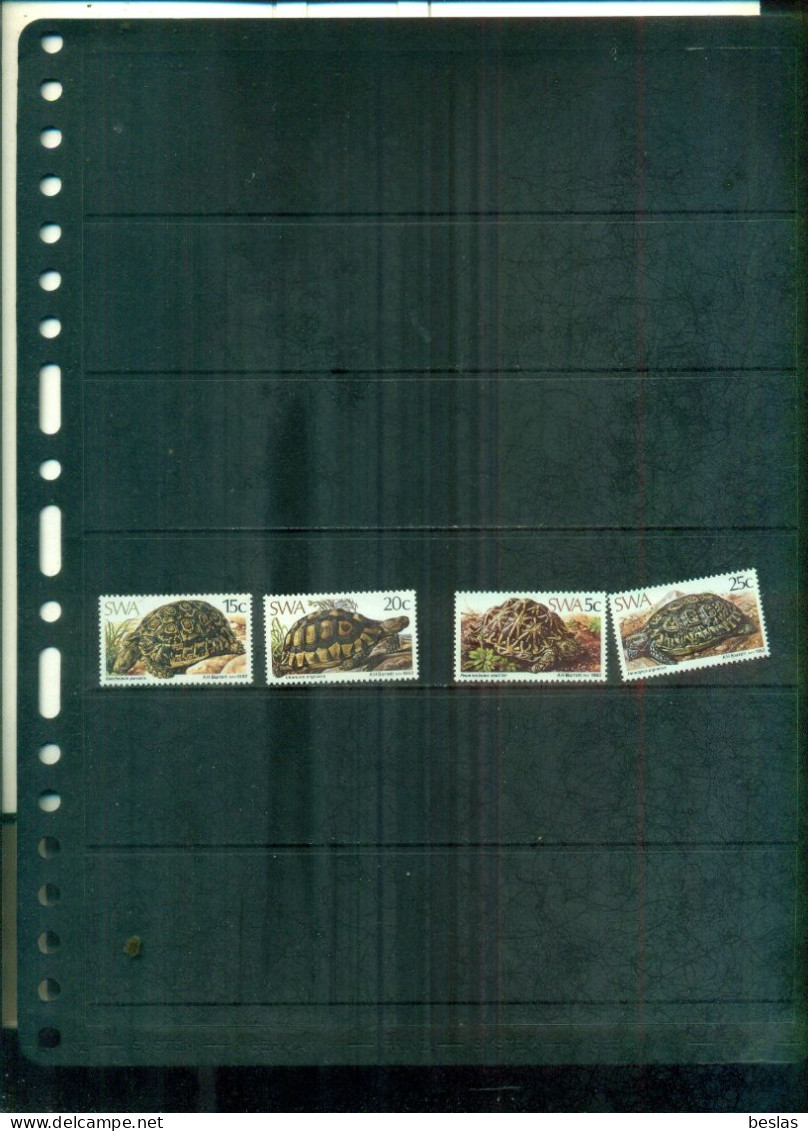 AFRIQUE DU SUD-OUEST TORTUES 4  VAL NEUFS A PARTIR DE 0.60 EUROS - Afrique Du Sud-Ouest (1923-1990)