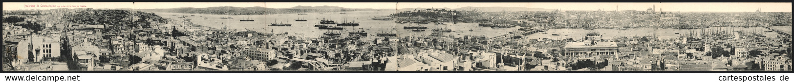 Klapp-AK Constantinople, Panorama De Constantinople Vue Prise De La Tour De Galata  - Turkije