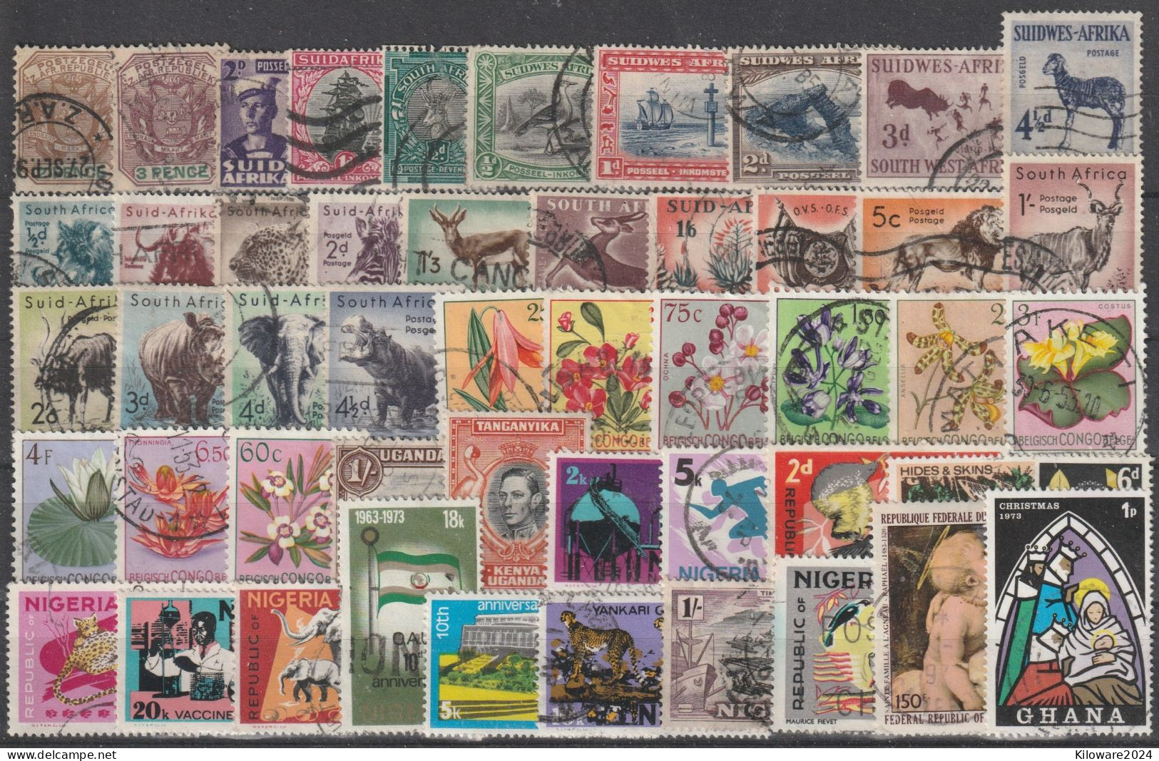 Übersee:  Lot Mit 50 Versch. Werten,  Gestempelt.  (010) - Lots & Kiloware (mixtures) - Max. 999 Stamps