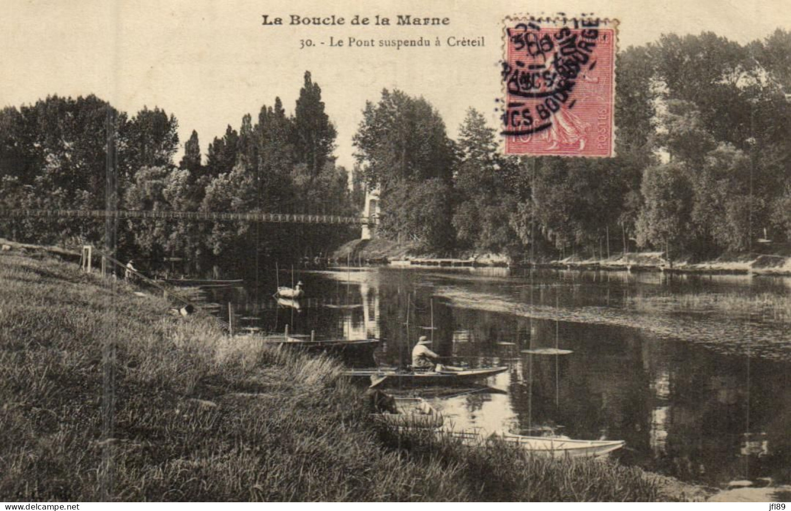 France > [94] Val De Marne > Creteil - La Boucle De La Marne - Le Pont Suspendu - 7896 - Creteil
