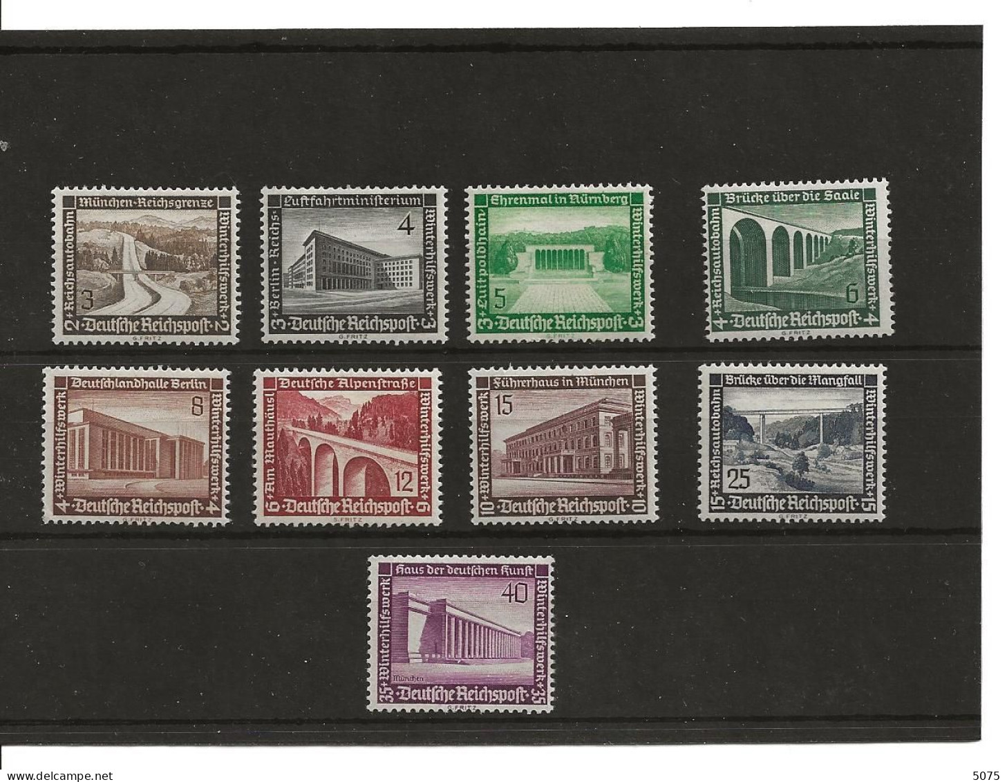 1936  Yv 582-590 Série Neuve ** - Unused Stamps