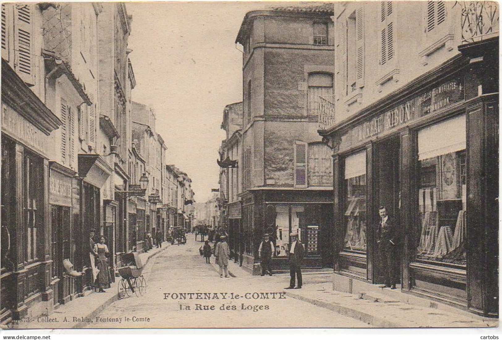 85 FONTENAY-le-COMTE  La Rue Des Loges - Fontenay Le Comte