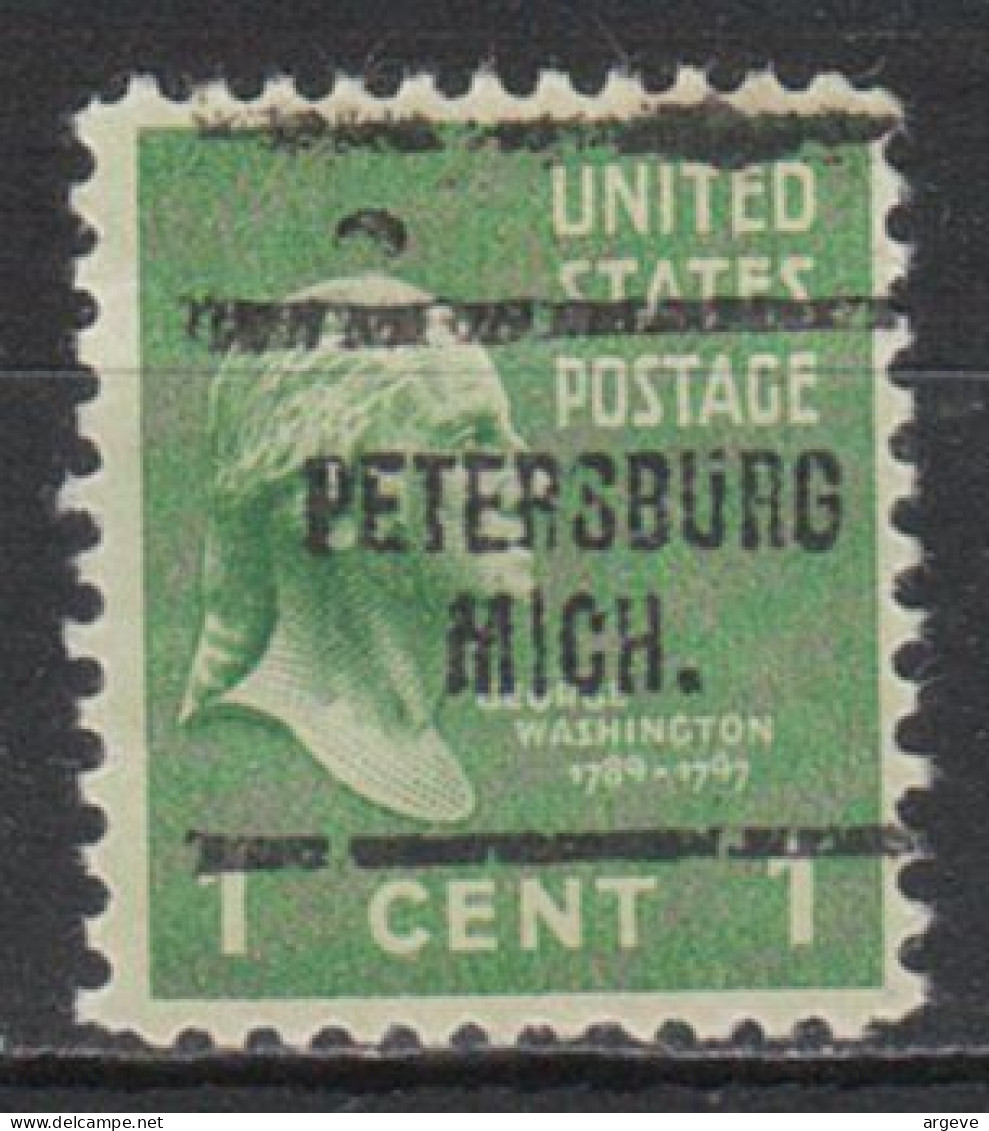 USA Precancel Vorausentwertungen Preo Locals Michigan, Petersburg 704 - Precancels