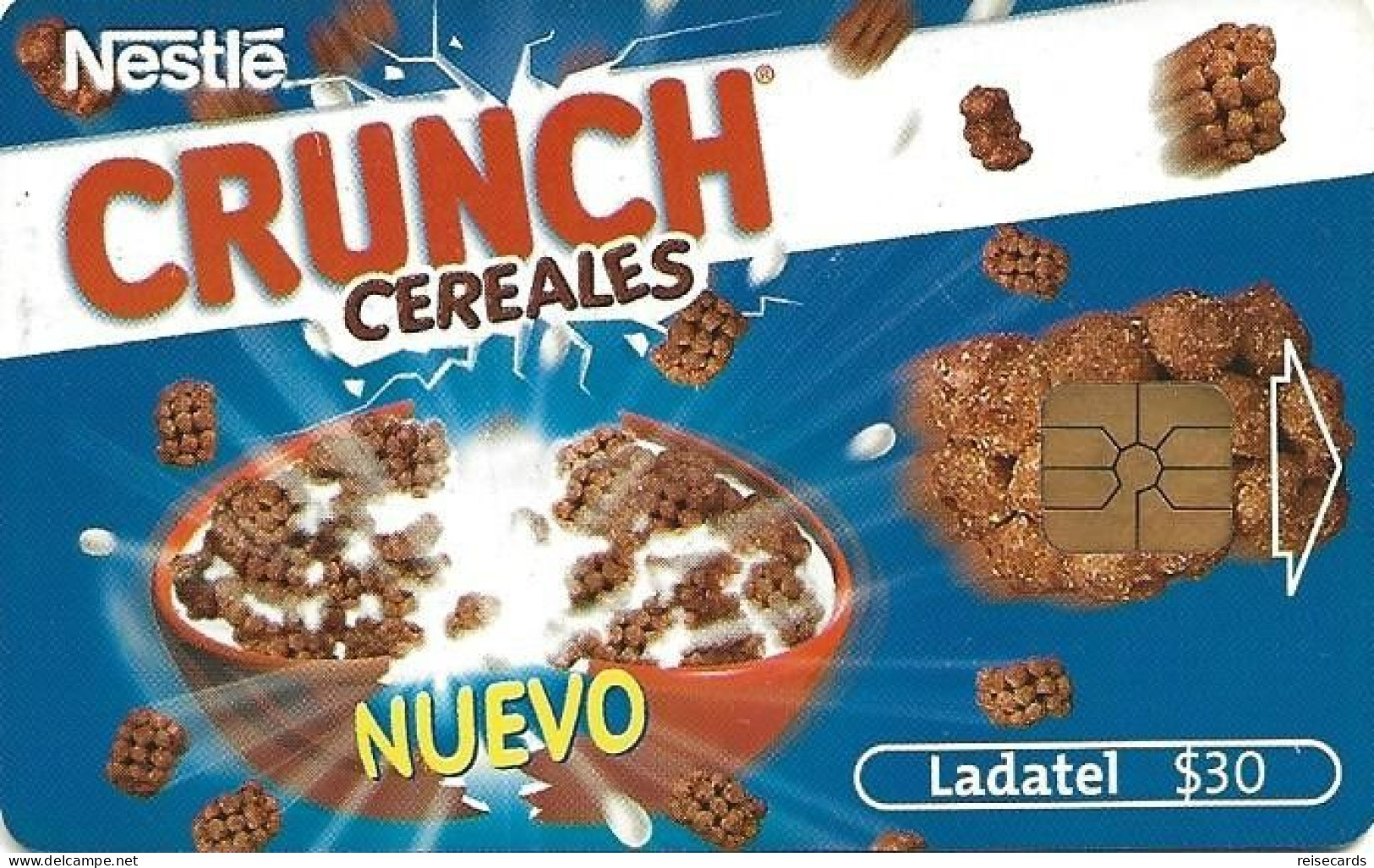 Mexico: Telmex/lLadatel - 2001 Nestlé, Crunch Cereales. (Chip GD04) - México