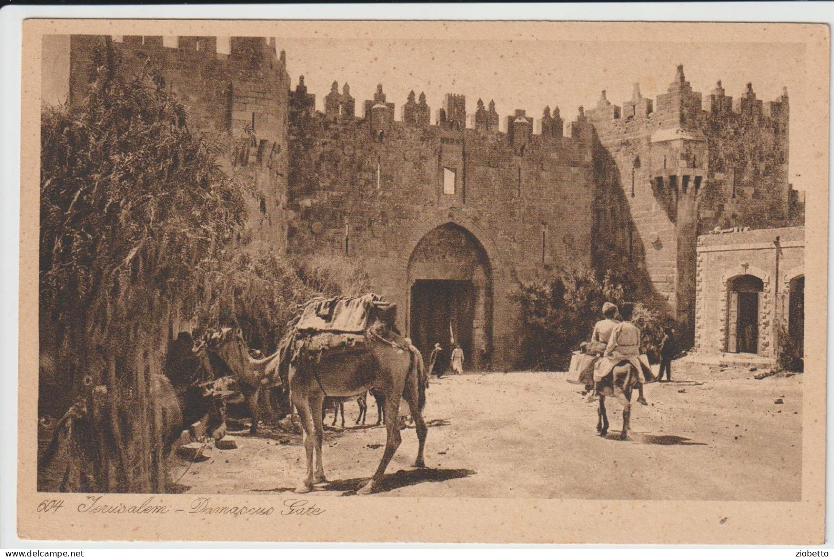 CARTOLINA DI GERUSALEMME JERUSALEM - PALESTINA - FORMATO PICCOLO - Palestine