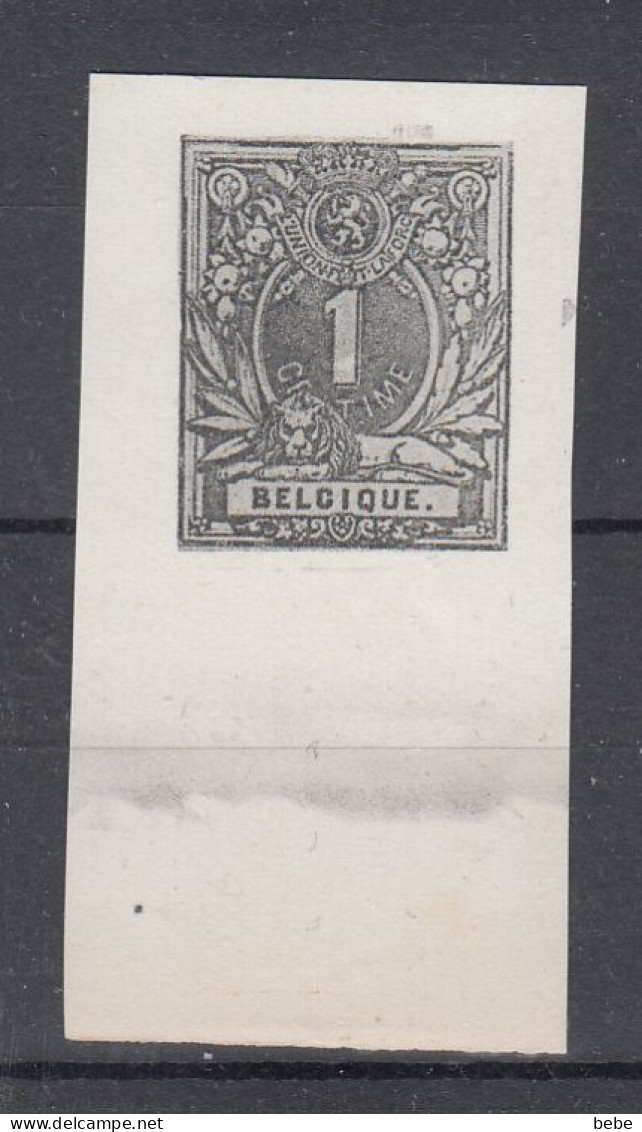 ESSAI / EPREUVE DU N° 26 SUR BORD DE FEUILLE - 1869-1888 Leone Coricato